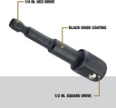 ADAPT. P/BOCALLAVES ENC. 1/2" HEXAG. 1/4" IMPACTO DW2547IR