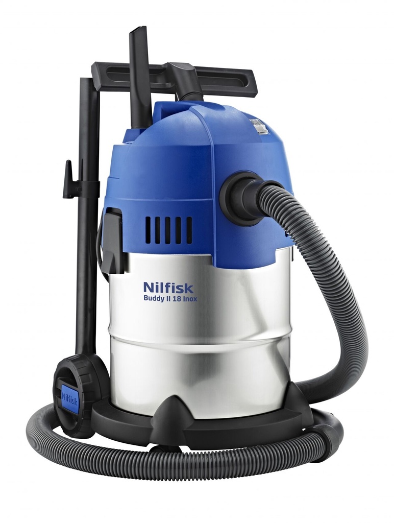 ASPIRADORA SECO-HUM. BUDDY INOX. NILFISK 18 Lt.