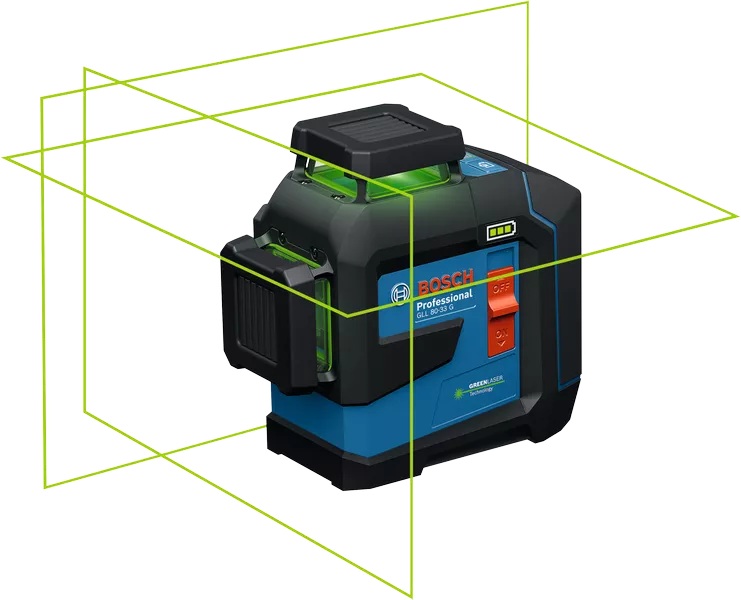 NIVEL LASER AUTONIV. BOSCH GLL 80-33G + RECEPTOR LR7