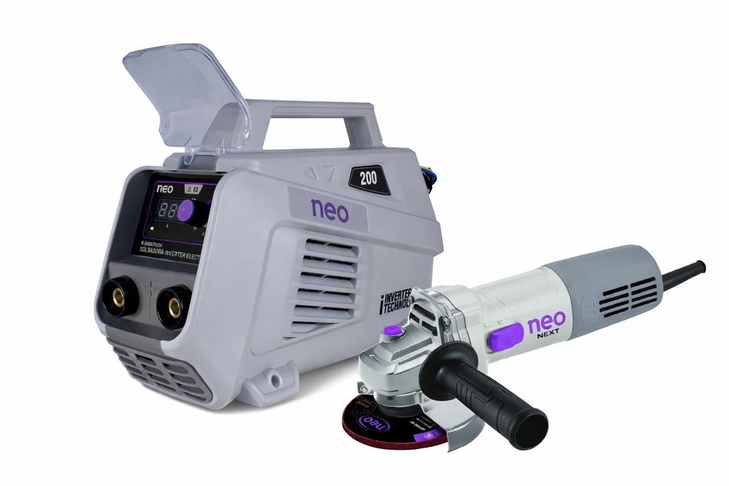 COMBO AMOLADORA 115 + SOLDADORA 200 NEO