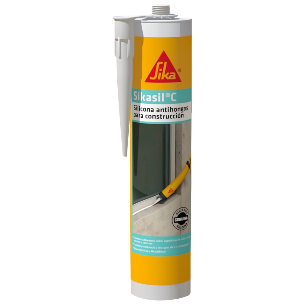 SILICONA SIKASIL-C NEUTRA BLANCA 300cc.