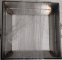 TAPA y MARCO ACERO INOX. 20X20
