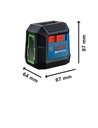 NIVEL LASER AUTONIVELANTE BOSCH GLL 2XG Green