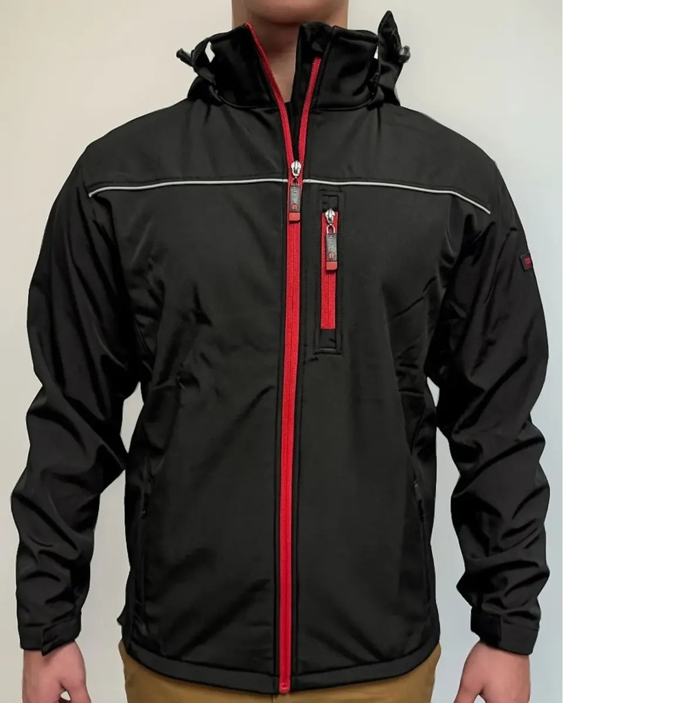 CAMPERA Wurth Neopreno Hybrid Talle XL (Negra-Rojo)