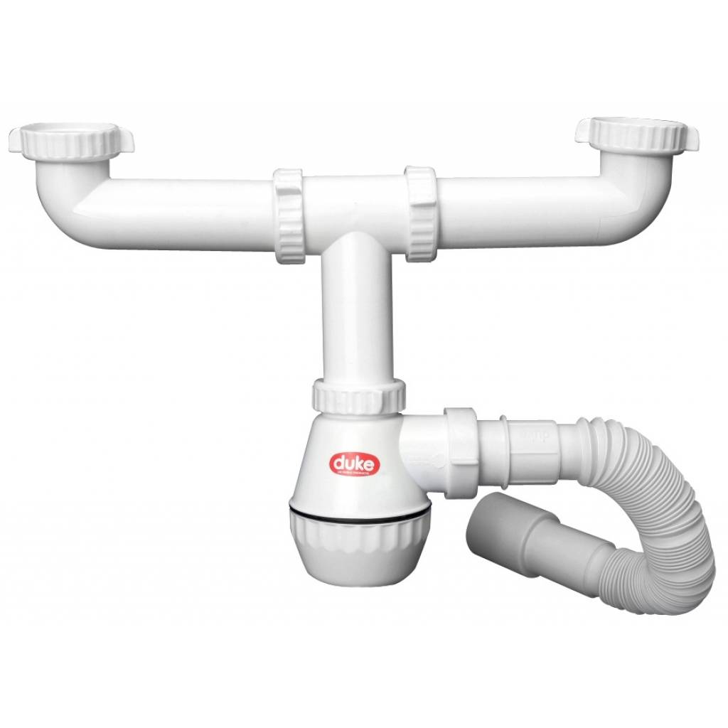 SIFON DOBLE DUKE 1.1/2" x 40/50 CORRUGAD