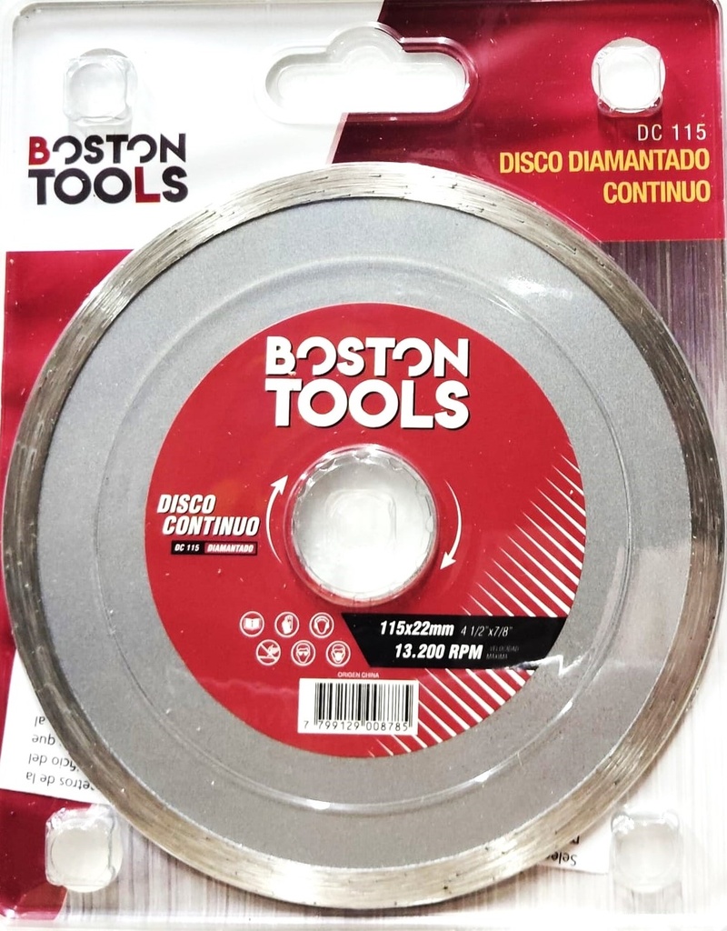 DISCO Diam.Húmedo 115mm. BOSTON TOOLS DC115/1