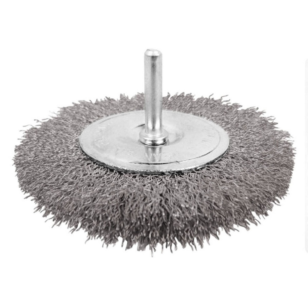 CEPILLO P/TALADRO CHATO C/VASTAGO ALAMBRE 100mm (PM)