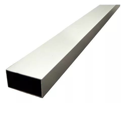TUBULAR ALUMINIO *ENTERO* 75x25mm. 6,40 Mt.