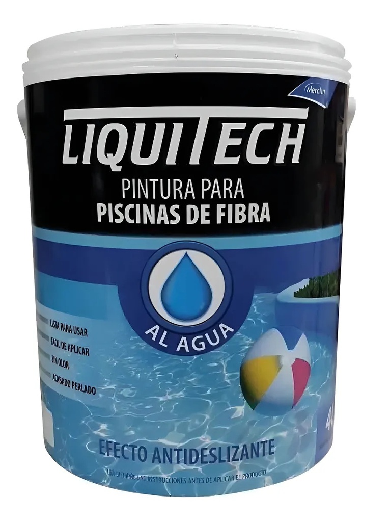 x4 Lt.PINTURA PISCINA FIBRA B/A CELESTE ARUBA