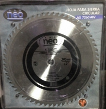 Disco Widia P/Madera 12"-305mm. Neo 60 dientes AS7840AW