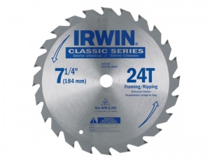 Disco Widia P/Madera 7.1/4" - 184mm. Irwin 24 dientes