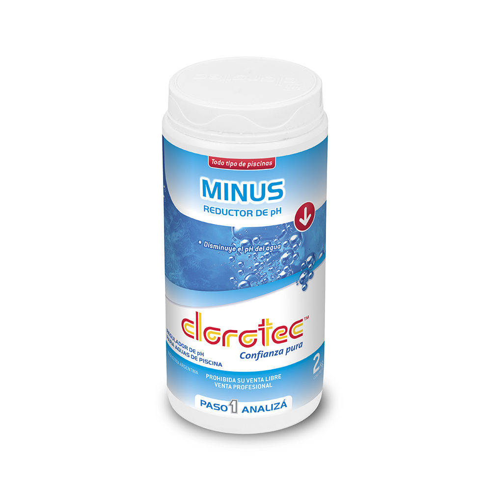 Ph Menos Reductor Ph Clorotec Para Piscinas X 2 Kg.