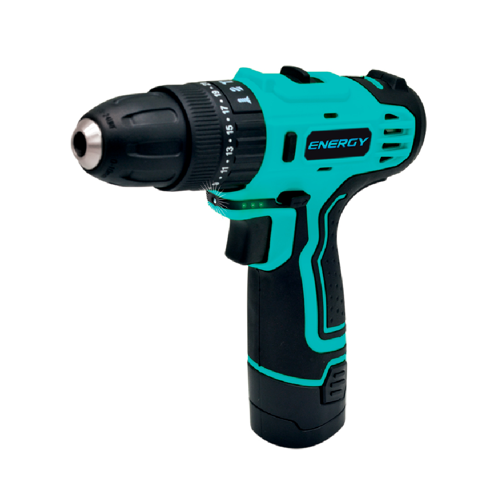 Taladro Atornillador C/Percutor 12v Energy DDI10/12