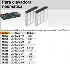 Clavos p/clavadora neumática Truper 1.3/16" - 5000 un.