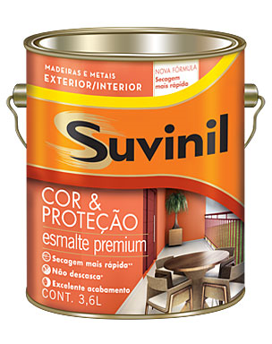 Esmalte PREMIUM Sintético Blanco Satinado SUVINIL 0,9 Lt.