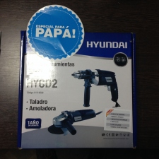 Kit Taladro + Amoladora Hyundai 550w