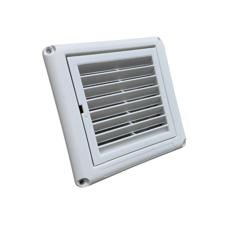 PERSIANA FIJA 100mm. P/Extractor BLANCA