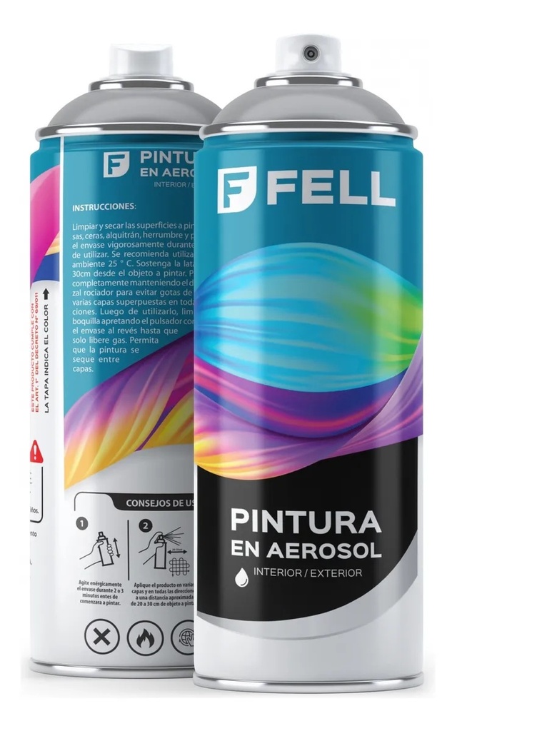 PINTURA EN AEROSOL GRIS FELL 400ml.22