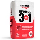 x 25 Kg. REVOQUE EXT. 3en1 MONOCAPA ARTIMOR