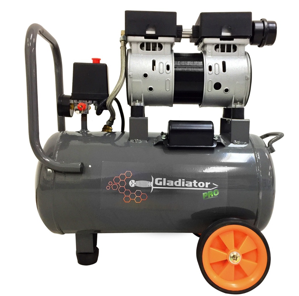 Compresor Aire Gladiator 24l, Sin Aceite - Uso Odontológico