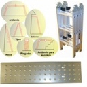 Escalera de Aluminio 8 Posiciones con Plataforma