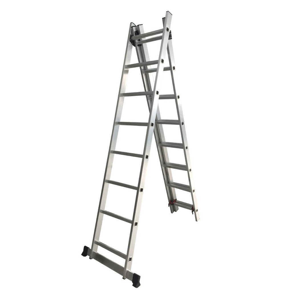 ESCALERA DE ALUMINIO EXTENSIBLE 3 TRAMOS - 5,90M - 27 ESCALONES EPE859