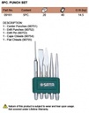 Jgo. Puntas / Punzones 5 Pz. SATA ST09161SJ