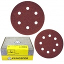 Lija P/Madera C/Velcro 5" - 125mm. Klingspor Gr.40