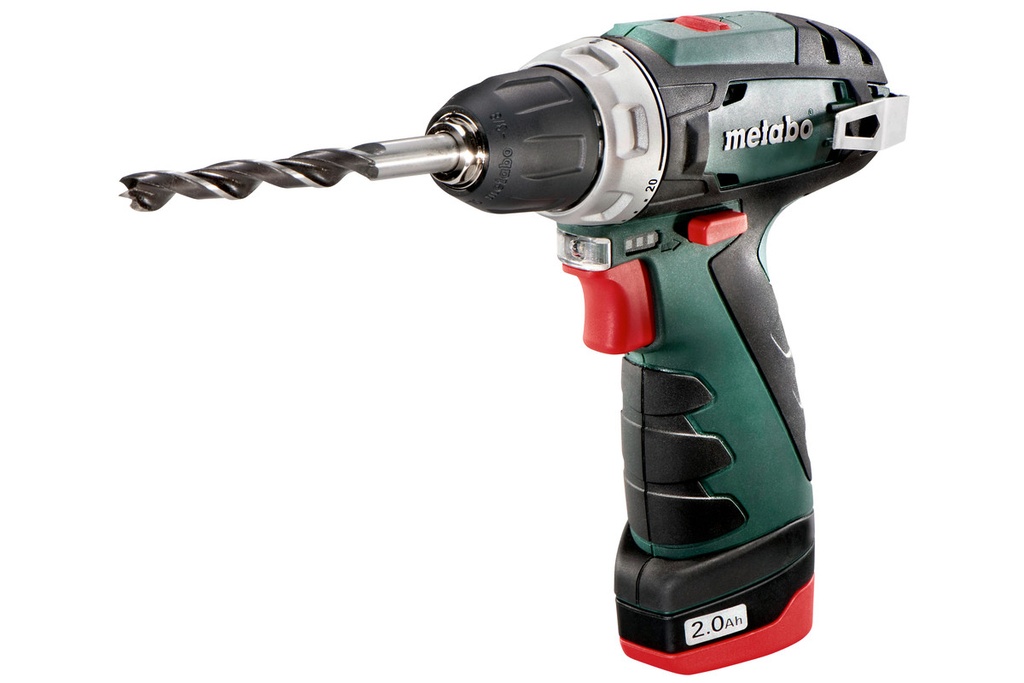 Taladro Atornillador Metabo 2 Bat. Litio PowerMaxx BS 10,8v.