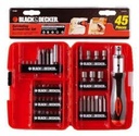 Set Destornillador C/Puntas y Dados 45 Pz. Black+Decker 71937LA