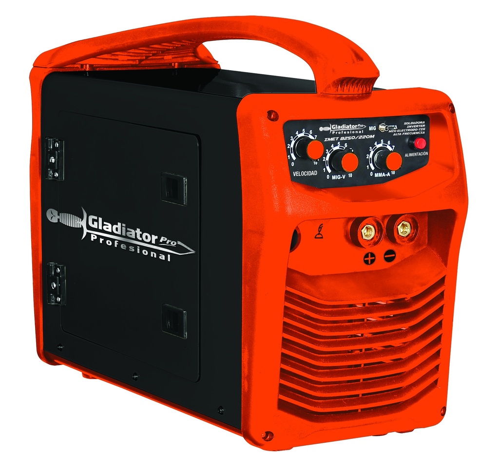 Soldadora Inverter MMA+MIG+TIG Gladiator Pro IMET8250/220M