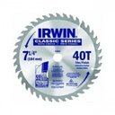 Disco Widia P/Madera 7.1/4" - 184mm. Irwin 40 dientes